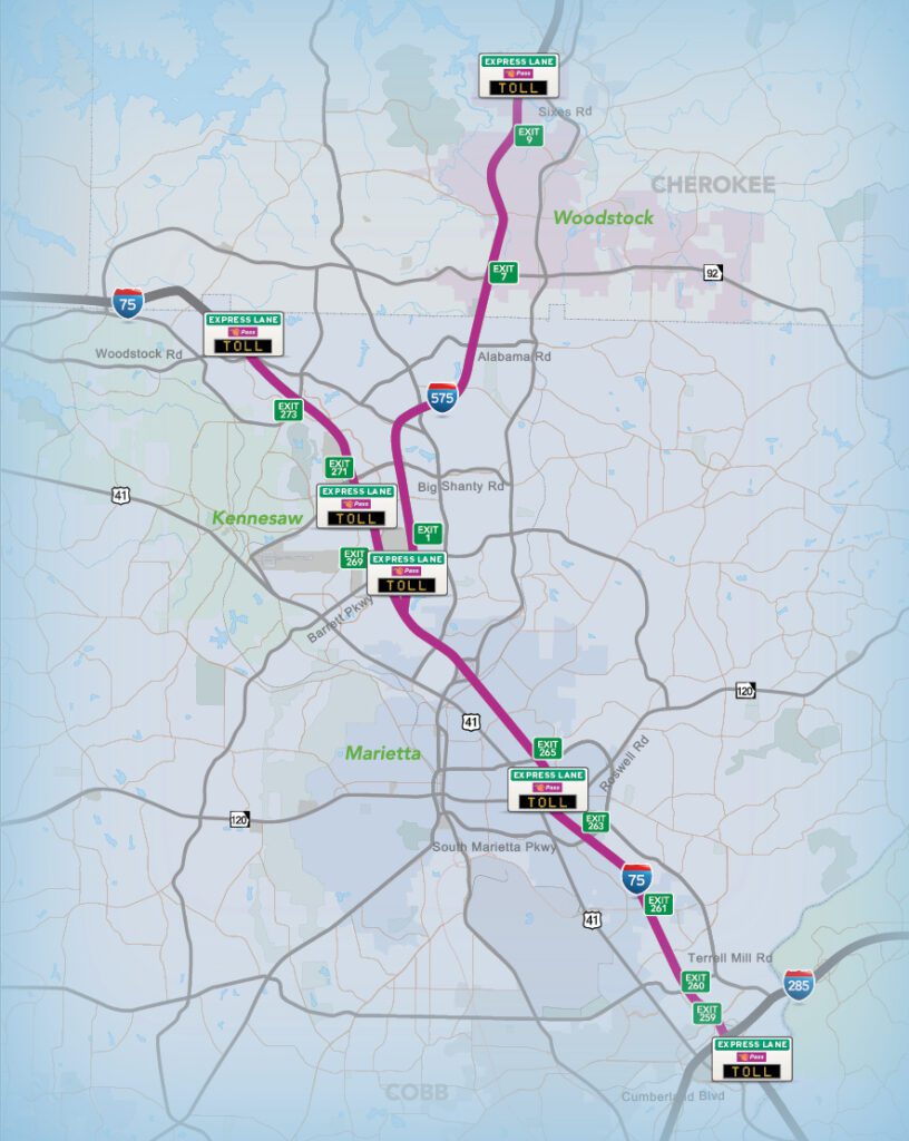 Northwest Corridor Lanes Map